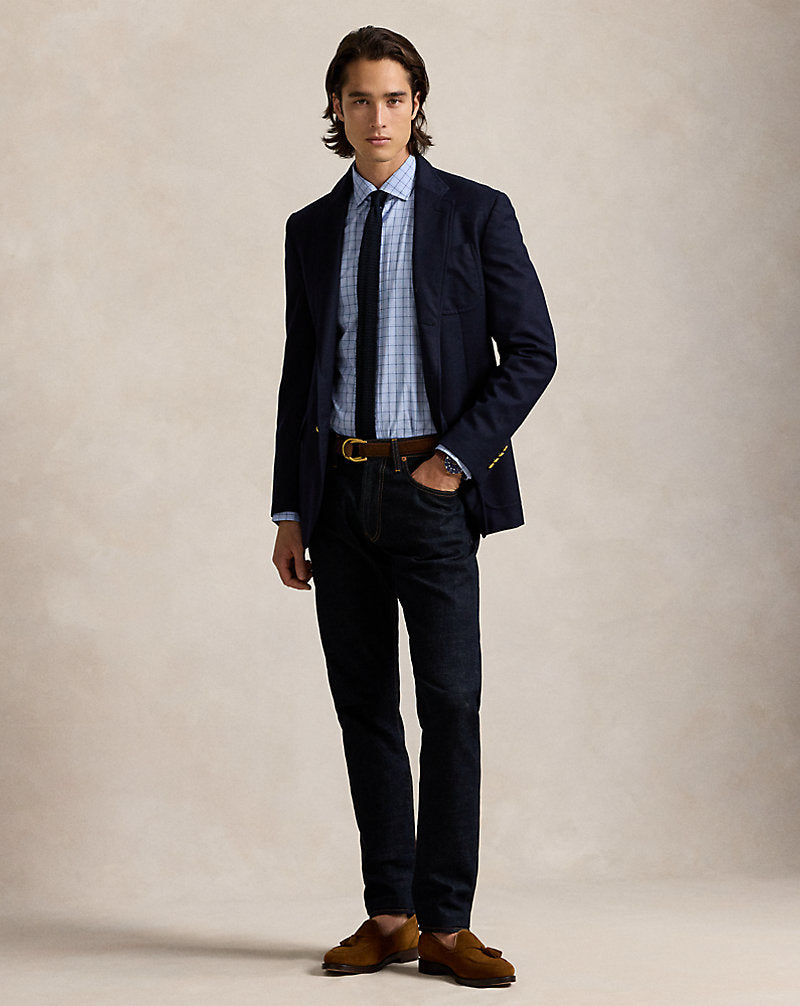 Classic Fit Checked Poplin Shirt Blue Multi