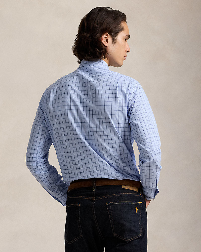 Classic Fit Checked Poplin Shirt Blue Multi