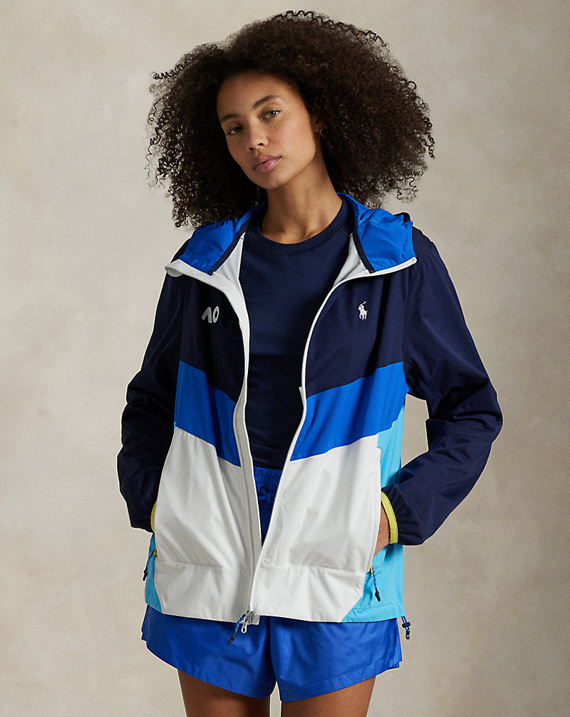 Australian Open Packable Jacket Ceramic White Multi
