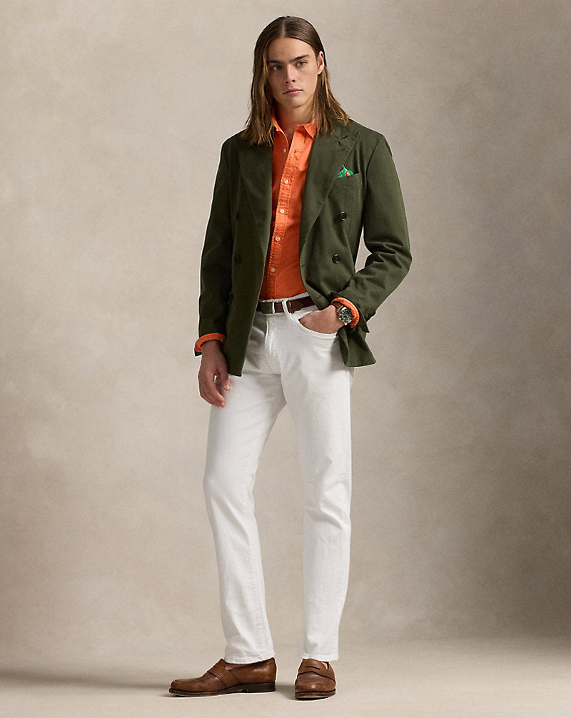 Slim Fit Garment-Dyed Oxford Shirt Spring Melon