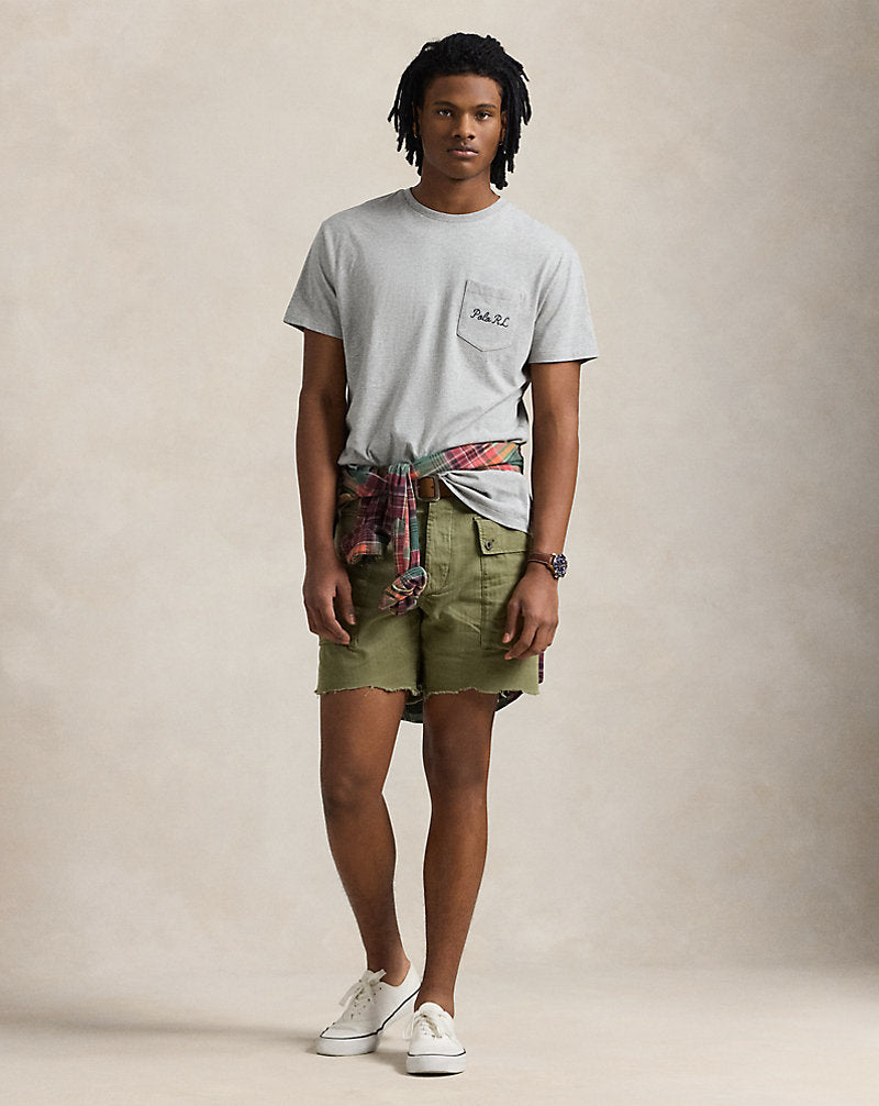 Custom Slim Fit Polo Bear Jersey T-Shirt Andover Htr Explorer