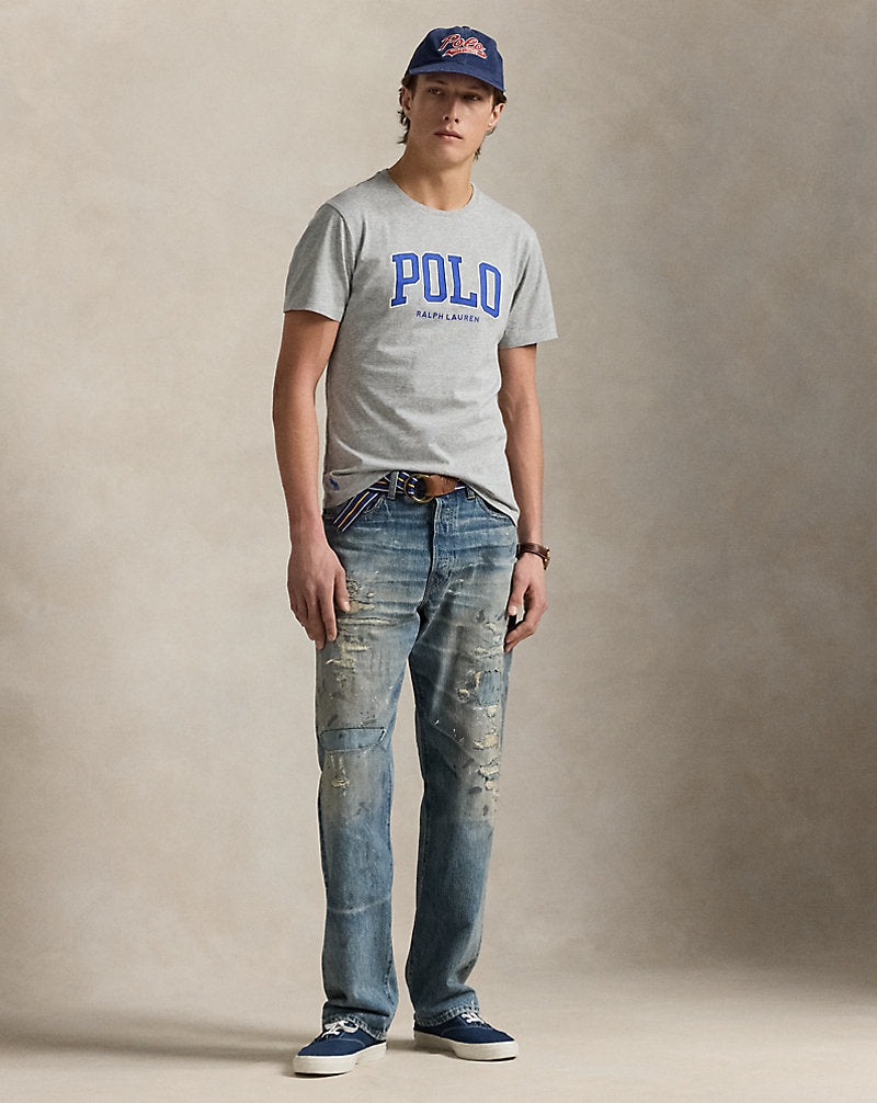 Custom Slim Fit Logo Jersey T-Shirt Andover Heather