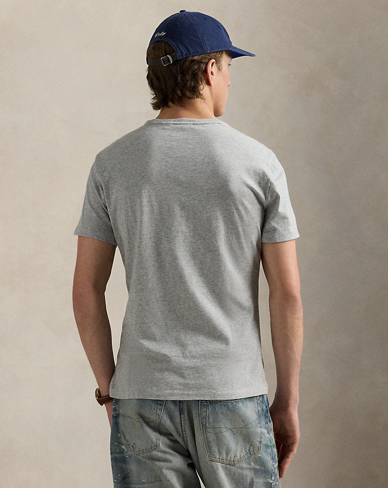 Custom Slim Fit Logo Jersey T-Shirt Andover Heather