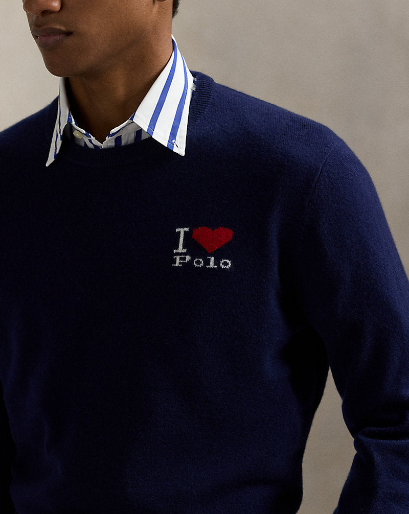 The I Heart Polo Cashmere Jumper Navy Combo