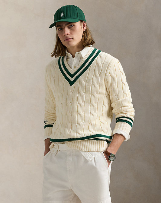 The Iconic Cricket Jumper Cricket Cream/New Forest