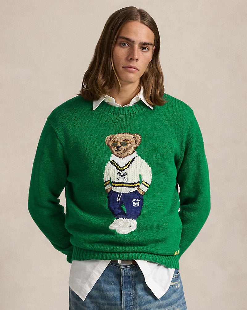 Polo Bear Jumper Primary Green