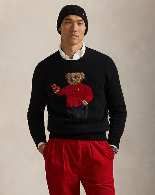 Lunar New Year Polo Bear Jumper Polo Black