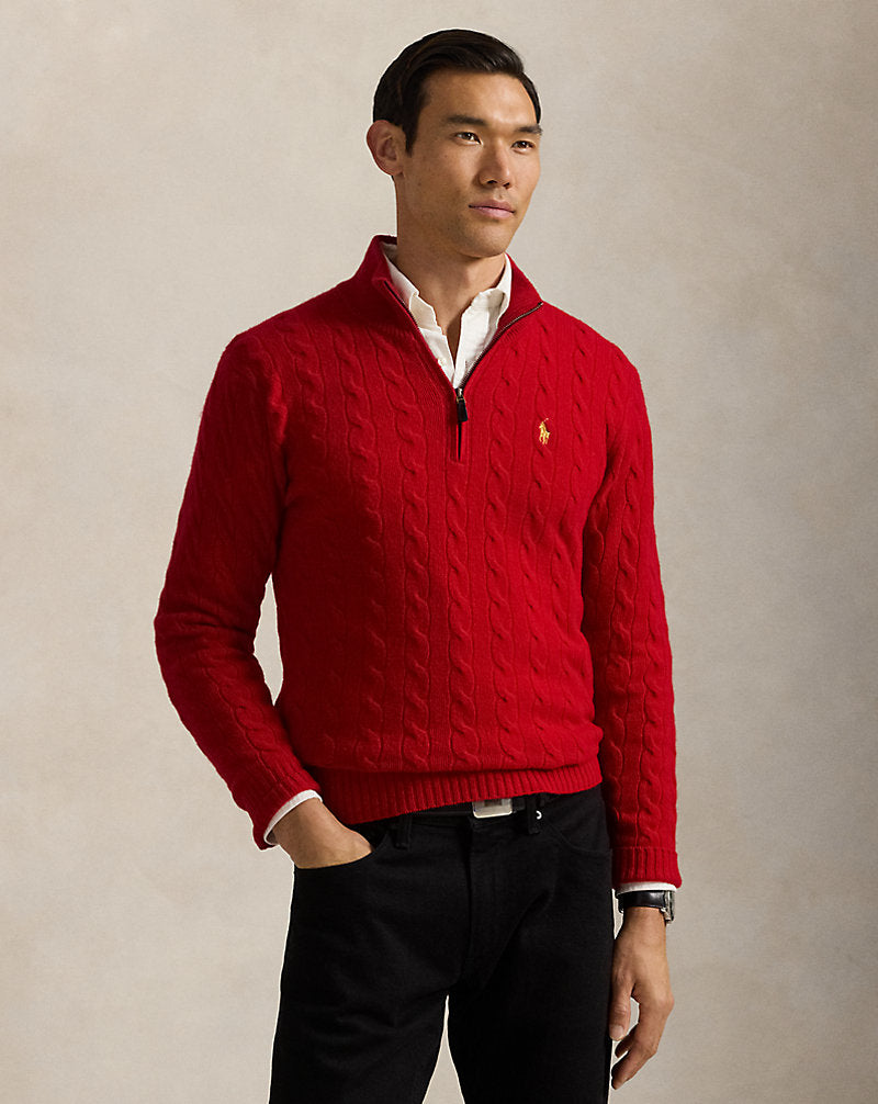 Lunar New Year Cable-Knit Jumper Red