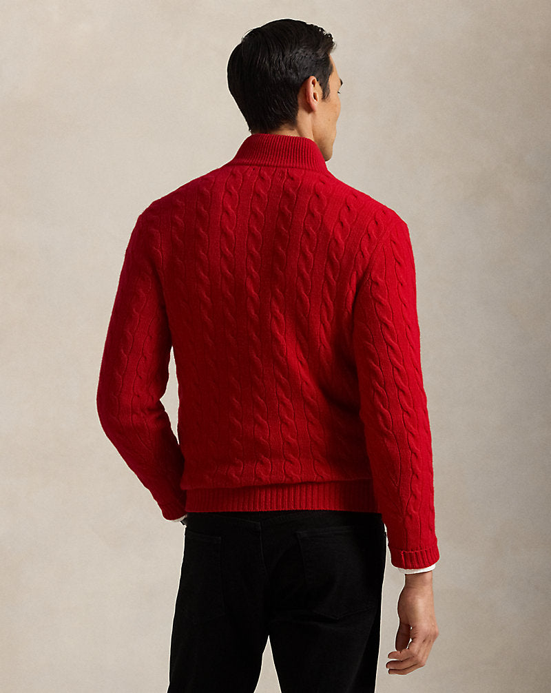 Lunar New Year Cable-Knit Jumper Red