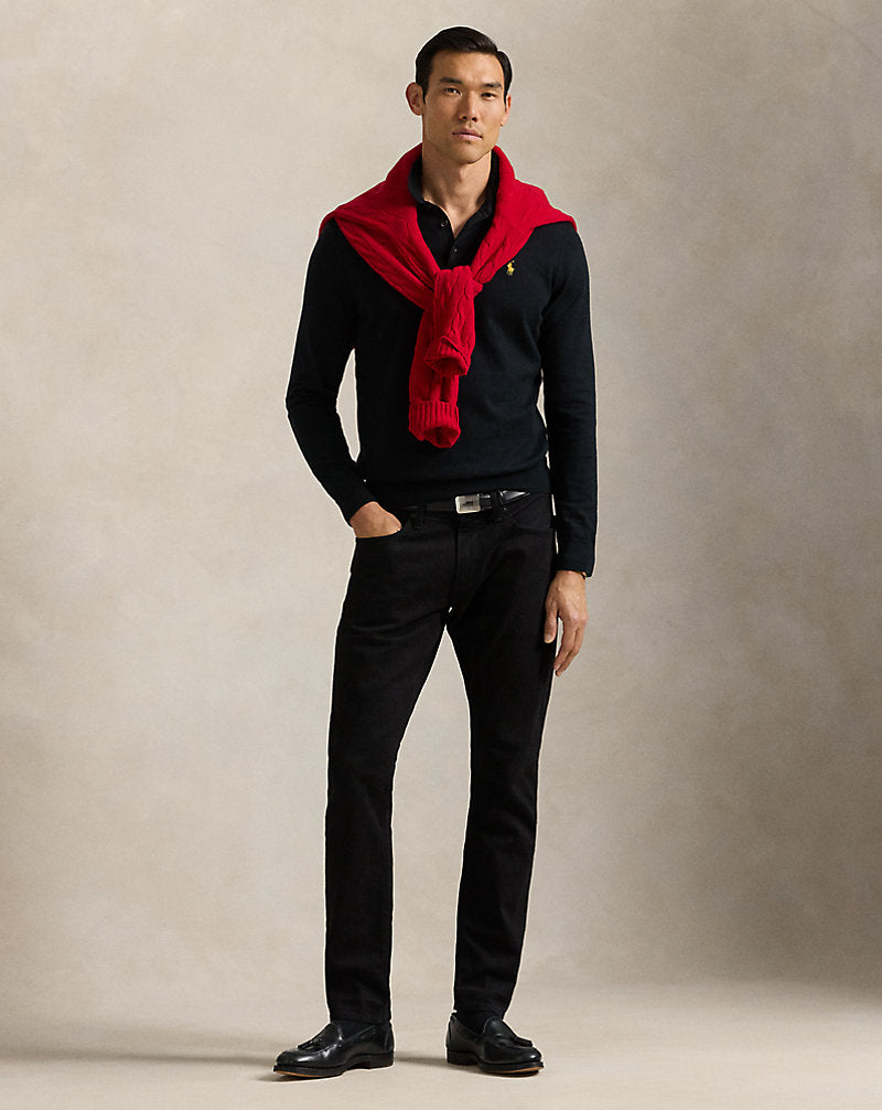 Lunar New Year Polo-Collar Jumper Polo Black