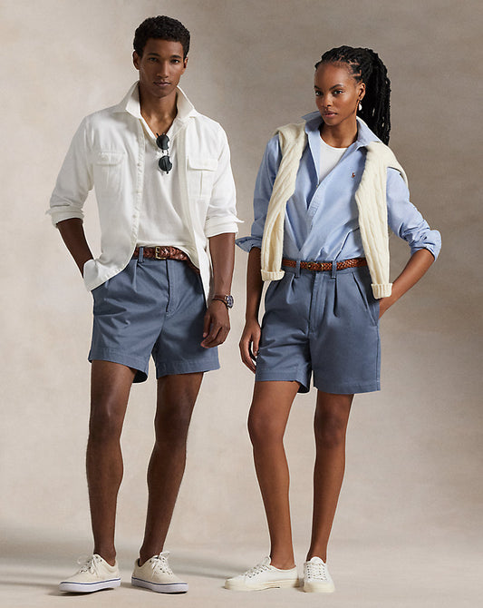 16.5 cm Cormac Relaxed Fit Chino Short Capri Blue