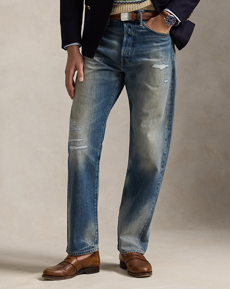 Heritage Straight Distressed Jean Glacier Point