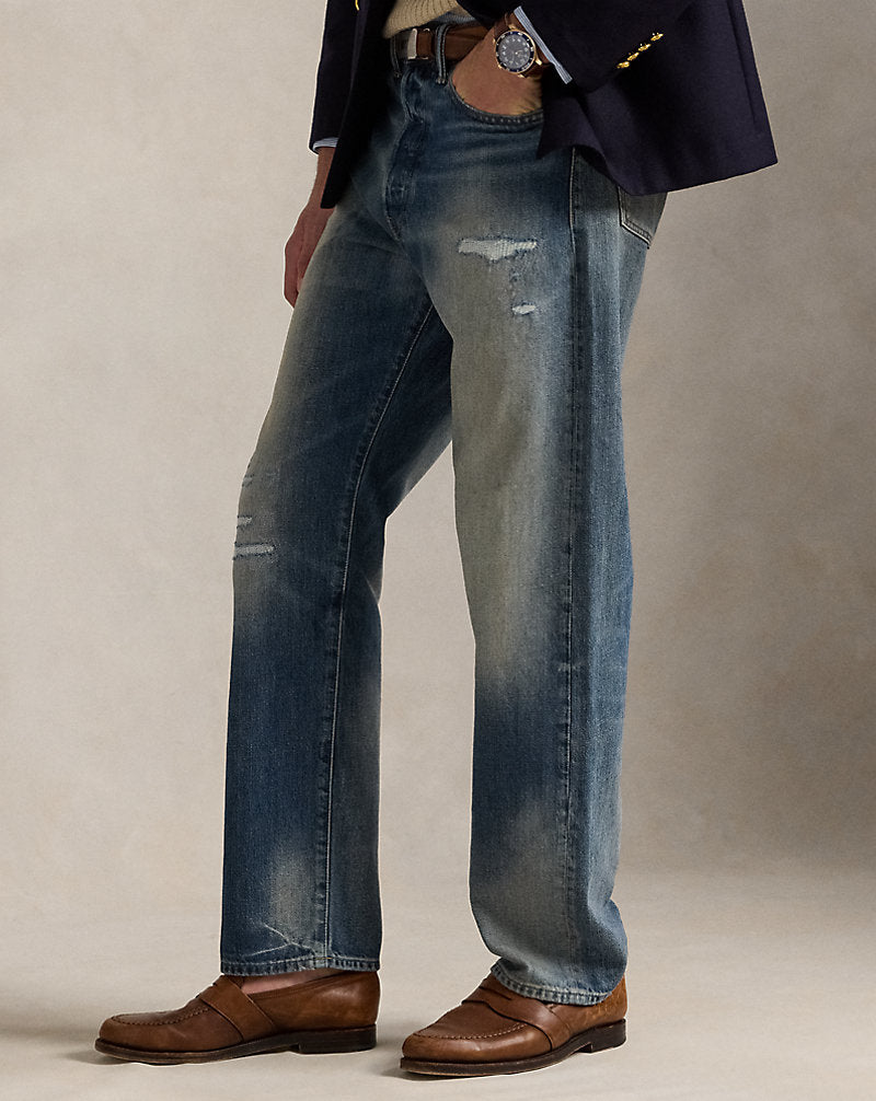 Heritage Straight Distressed Jean Glacier Point