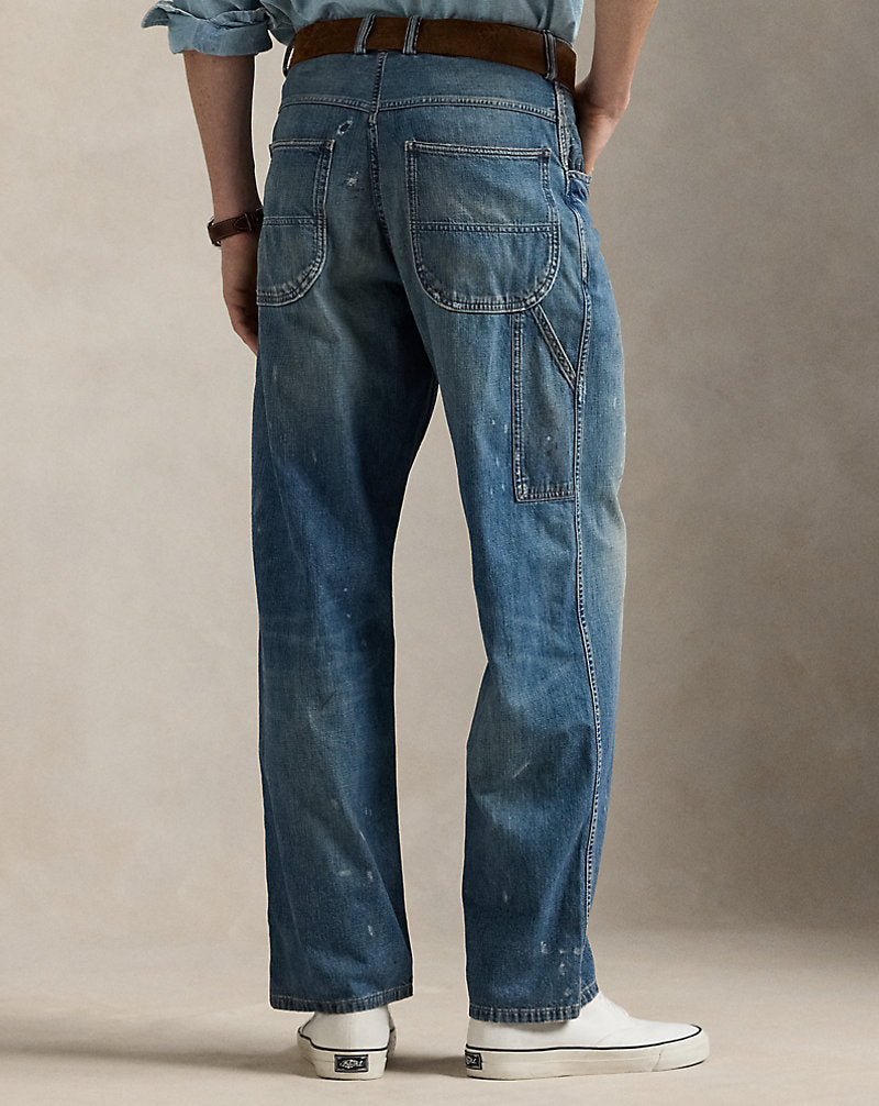 Relaxed Fit Distressed Carpenter Jean Knighton