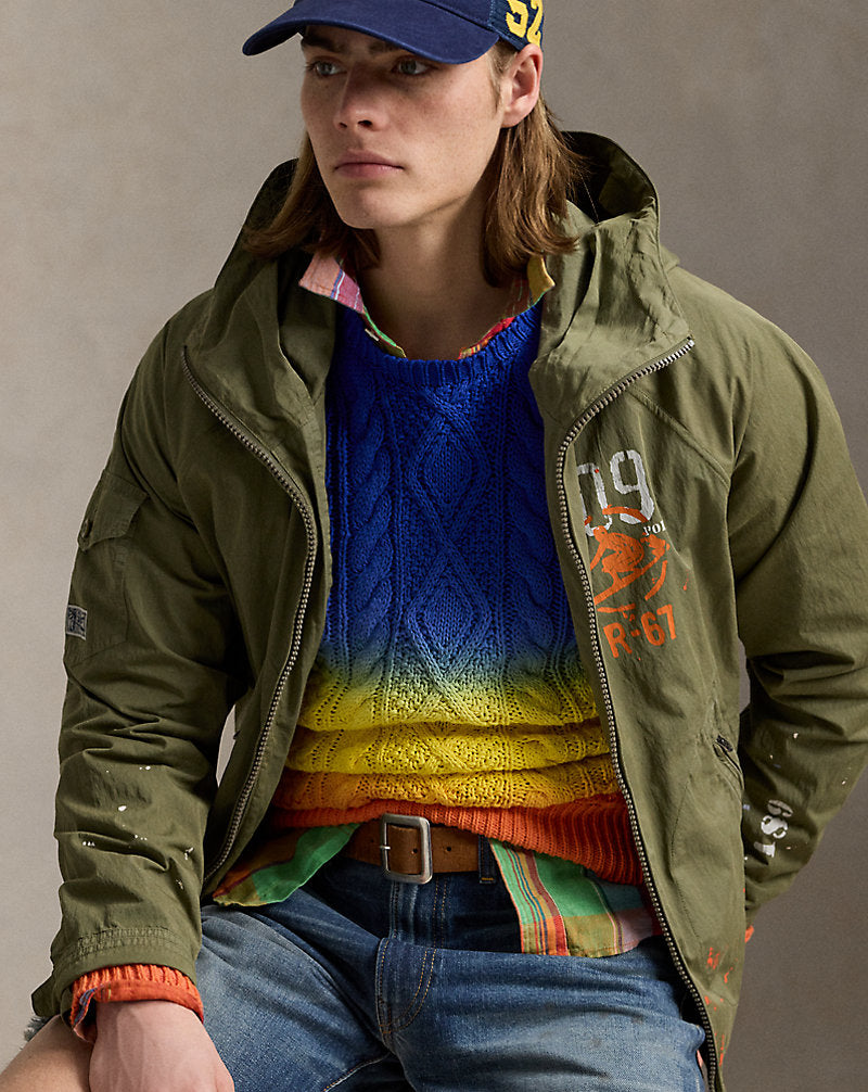 Dip-Dyed Aran-Knit Cotton Jumper Dip Dye Multi