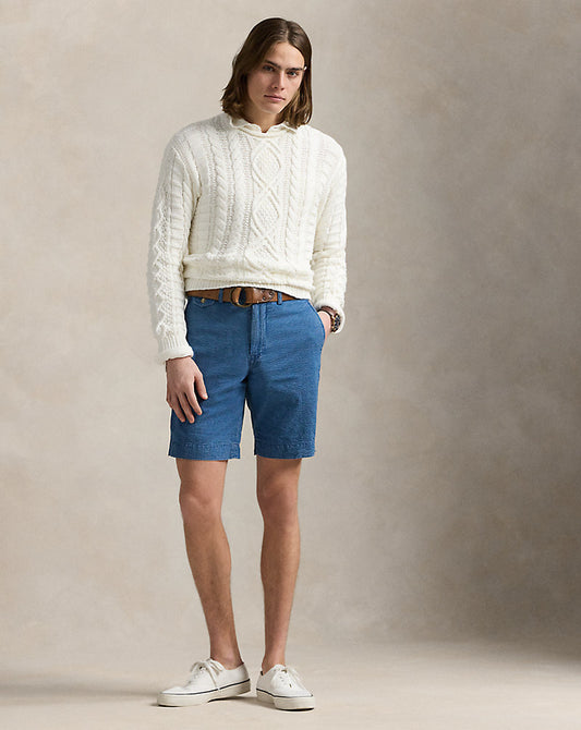 23 cm Straight Fit Seersucker Short Overdyed Seersucker