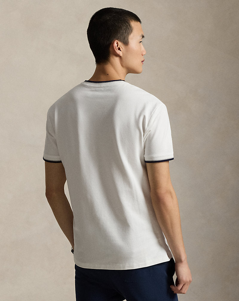 Classic Fit Stretch Mesh T-Shirt White