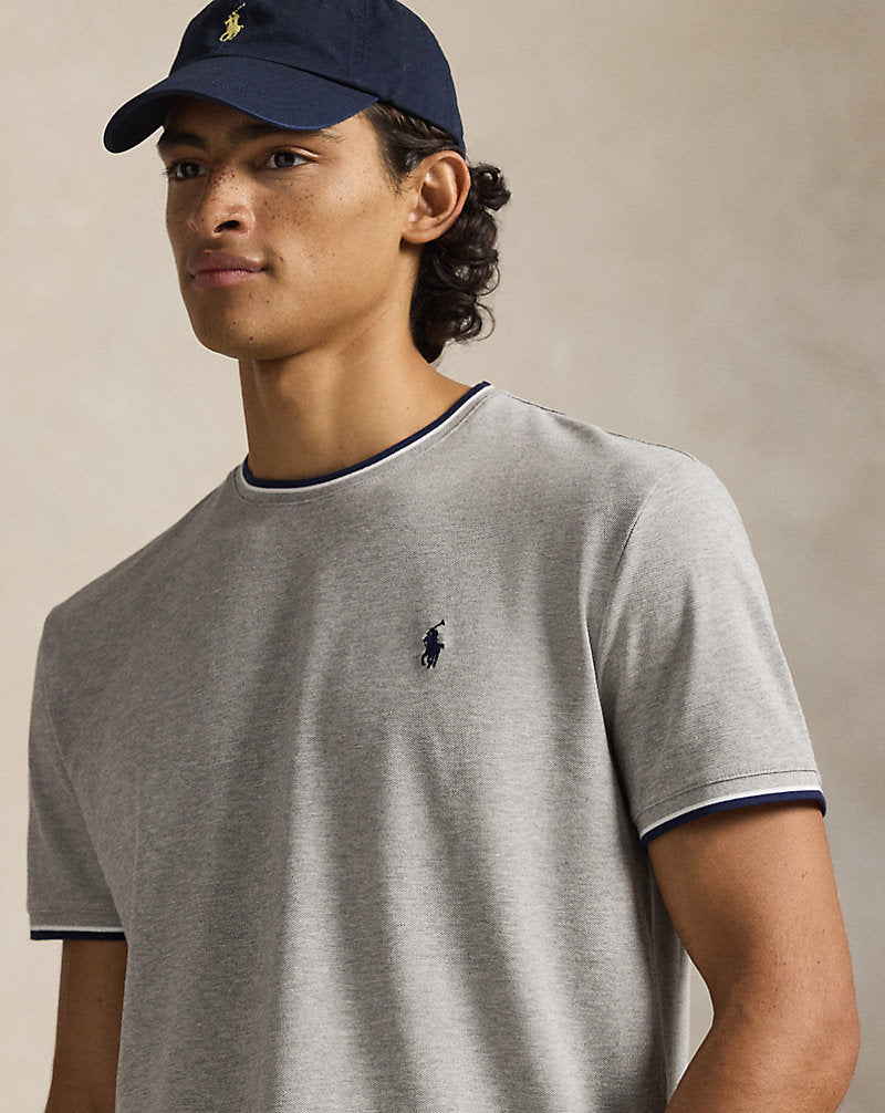 Classic Fit Stretch Mesh T-Shirt Andover Heather