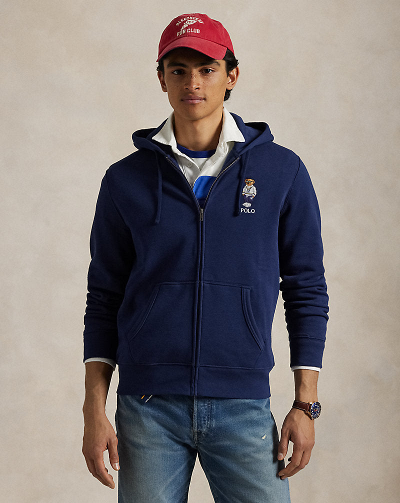 Polo Bear Fleece Full-Zip Hoodie Newport Navy Heritage