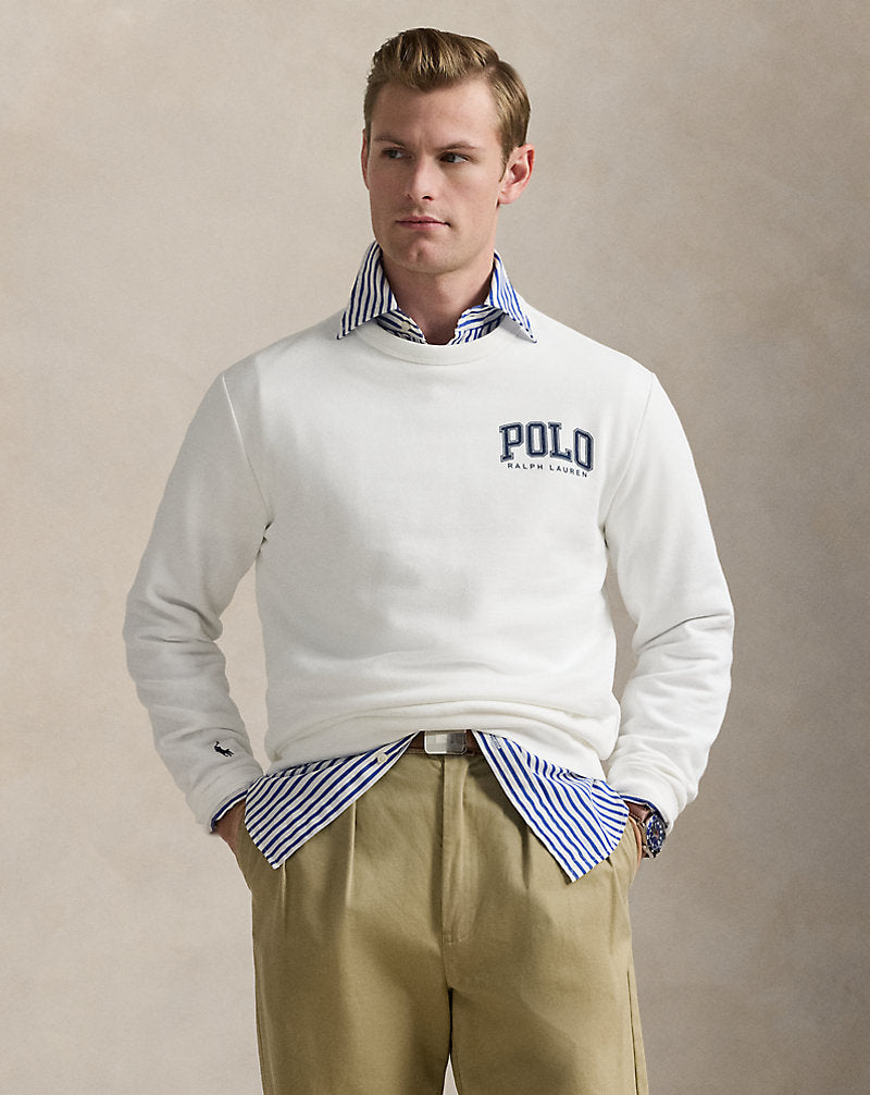 Logo Fleece Sweatshirt White