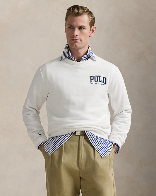 Logo Fleece Sweatshirt White