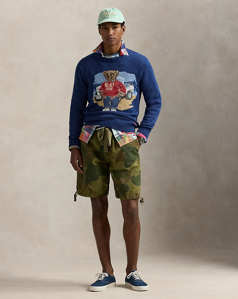 Polo Bear Cotton Jumper Light Navy