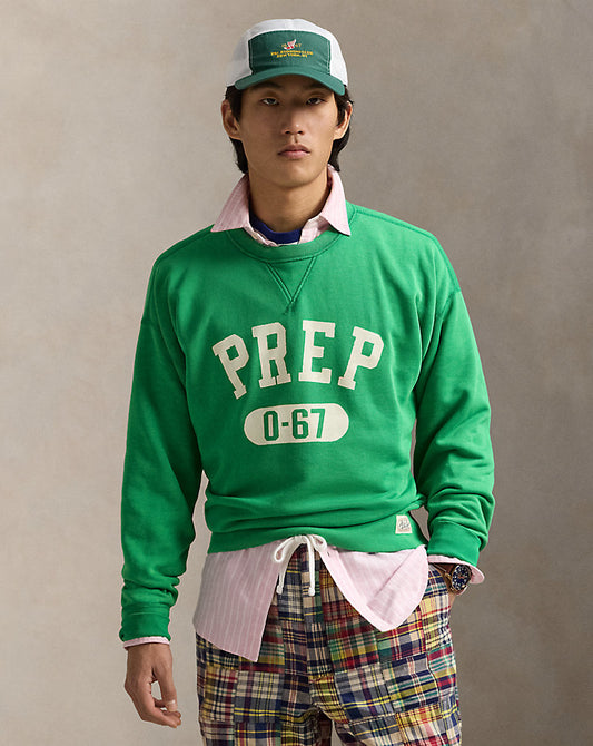 Vintage Fit Fleece Graphic Sweatshirt Cruise Green