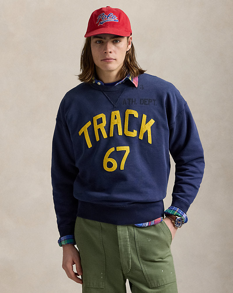 Vintage Fit Fleece Graphic Sweatshirt Newport Navy