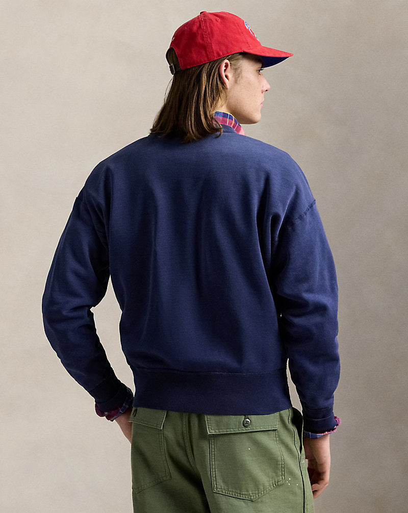 Vintage Fit Fleece Graphic Sweatshirt Newport Navy