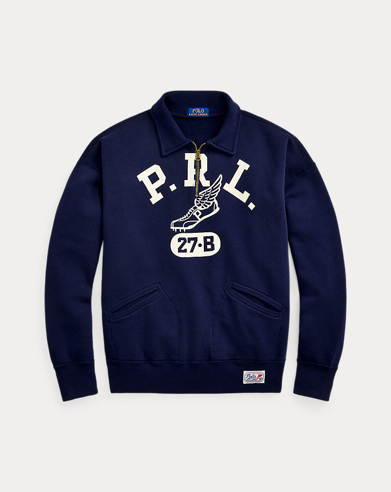 Vintage Fit Logo Fleece Sweatshirt Cruise Navy