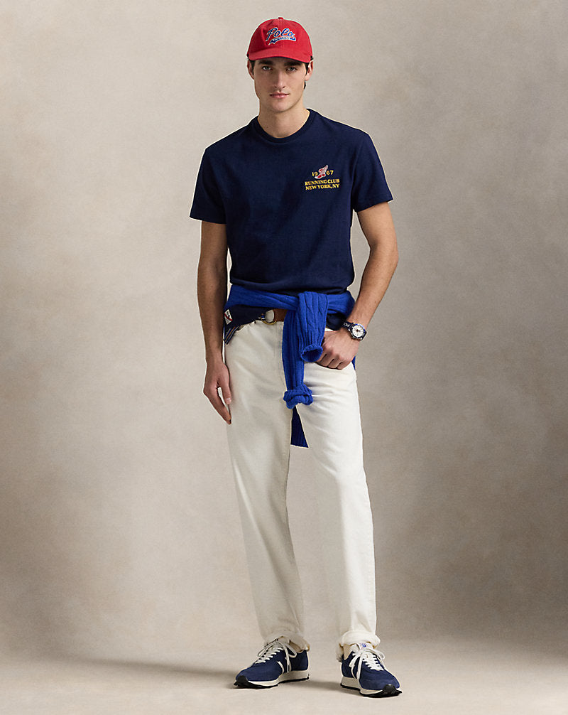 Classic Fit Heavyweight Jersey T-Shirt Cruise Navy