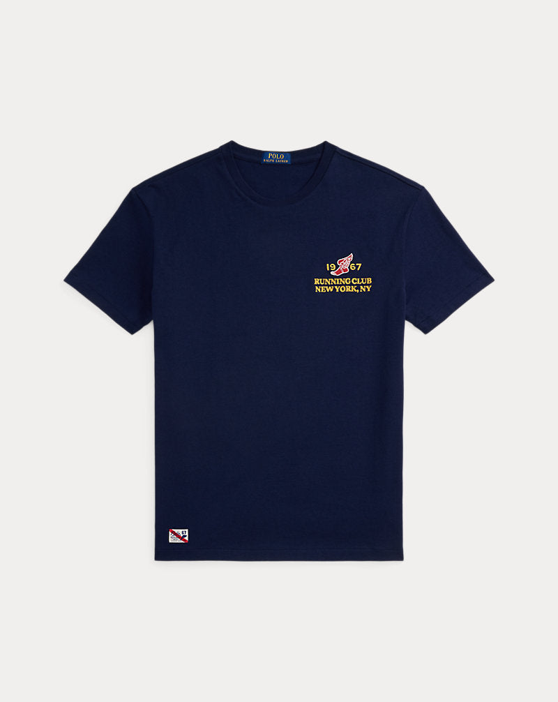 Classic Fit Heavyweight Jersey T-Shirt Cruise Navy