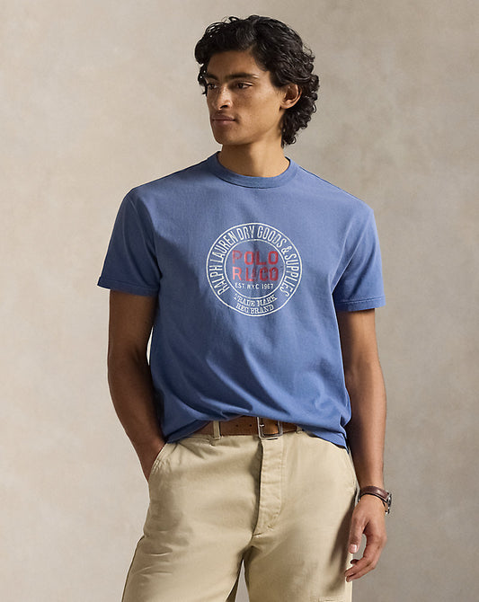 Classic Fit Jersey Graphic T-Shirt Old Royal
