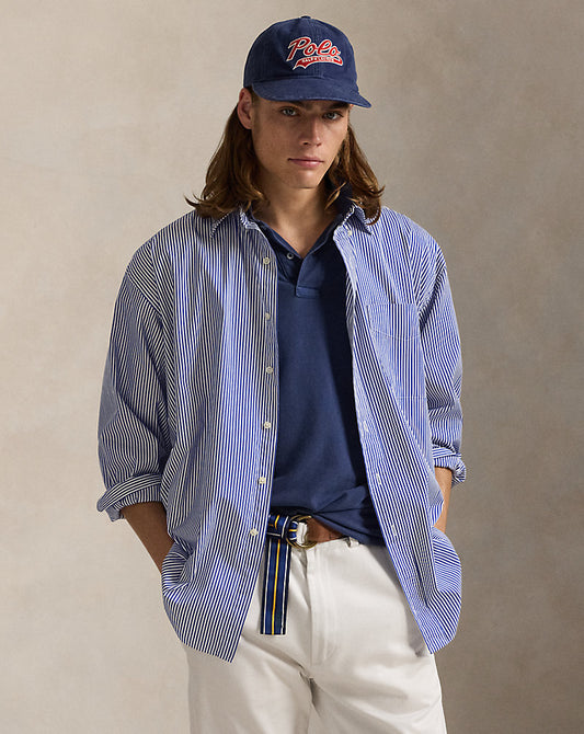 The Striped Big Shirt Blue/White