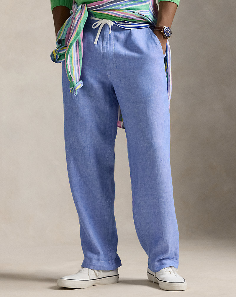 Polo Prepster Chambray Easy Trouser Blue/White