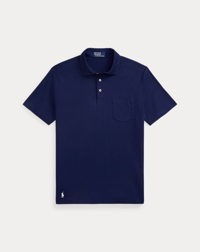 Standard Fit Lisle Polo Shirt Newport Navy