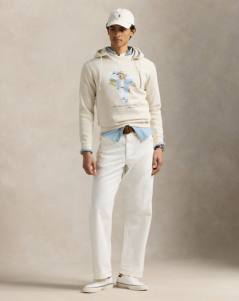 Polo Bear Slub Fleece Hoodie Chalk Studio By The Sea