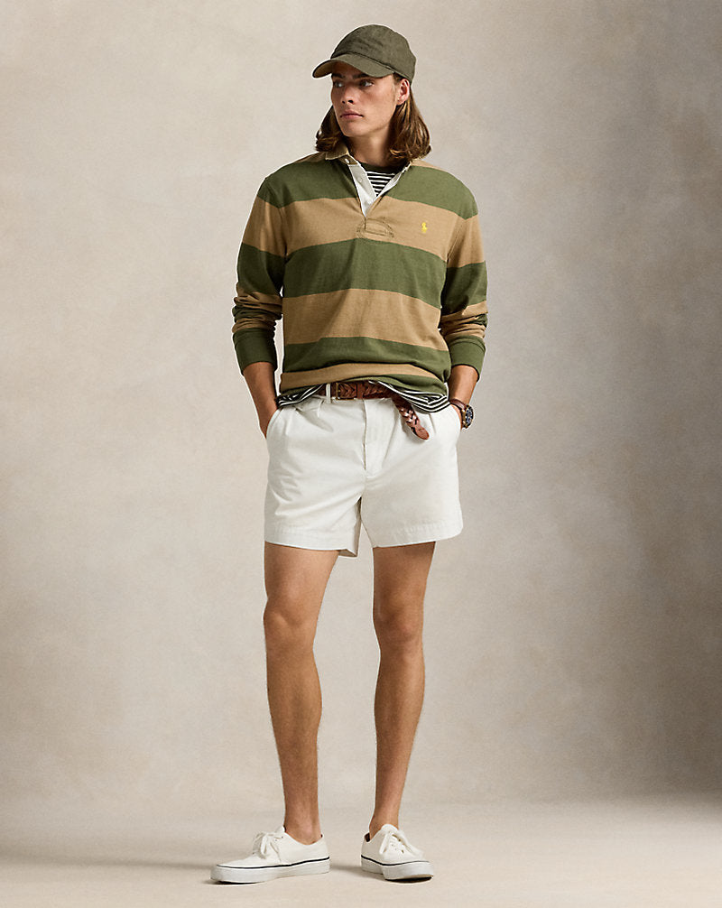 Classic Fit Khaki-Collar Rugby Shirt New Olive/Montana Khaki
