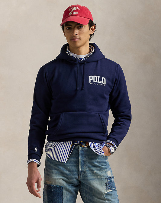 Logo Fleece Hoodie Cruise Navy