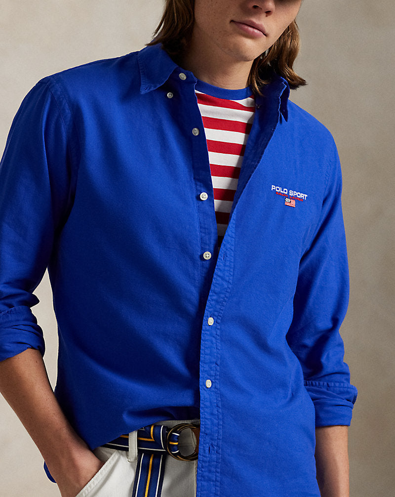 Classic Fit Polo Sport Oxford Shirt Cruise Royal
