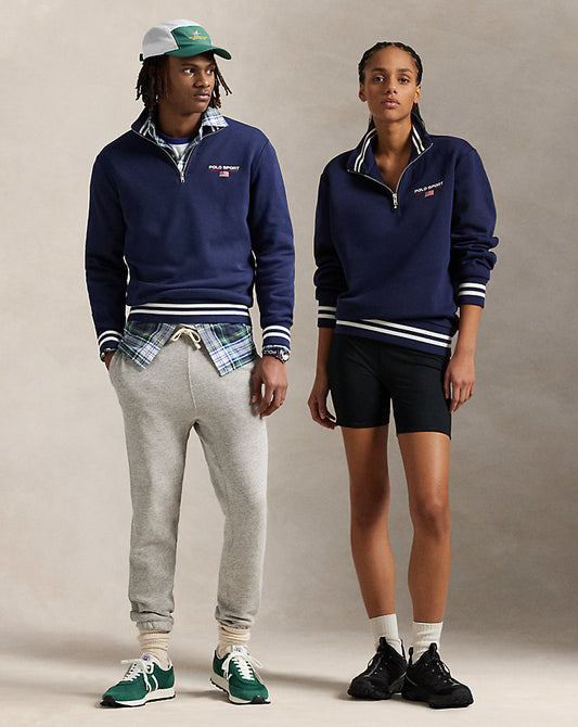 Polo Sport Fleece Quarter-Zip Sweatshirt Cruise Navy