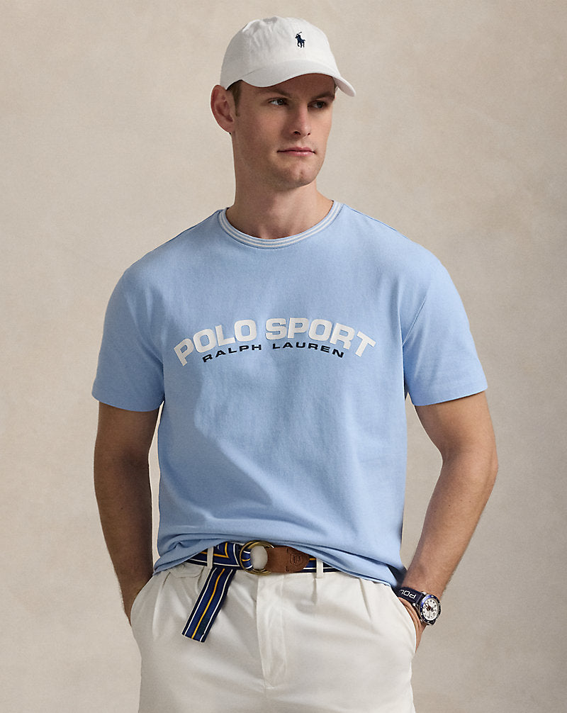 Classic Fit Polo Sport Jersey T-Shirt Bluebell