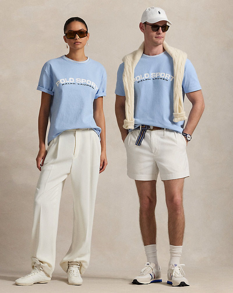 Classic Fit Polo Sport Jersey T-Shirt Bluebell