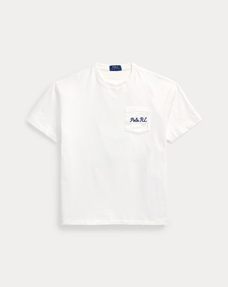 Custom Slim Fit Polo Bear Jersey T-Shirt White Heritage