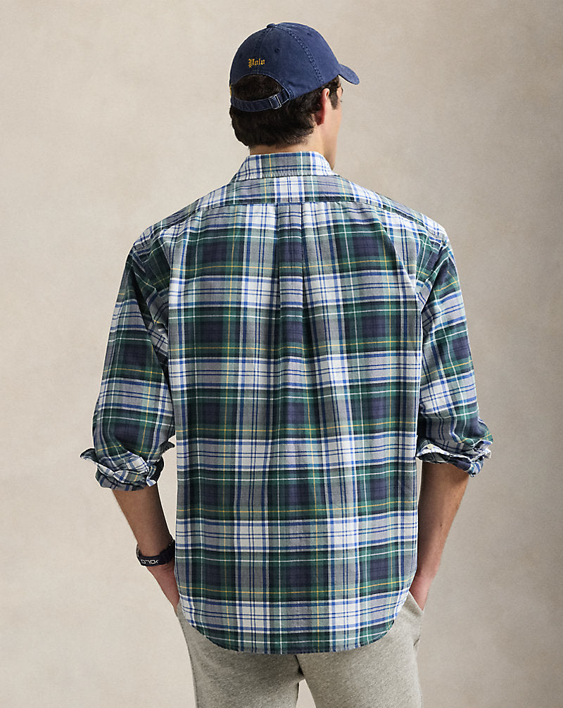 The Plaid Big Shirt White/Green Multi