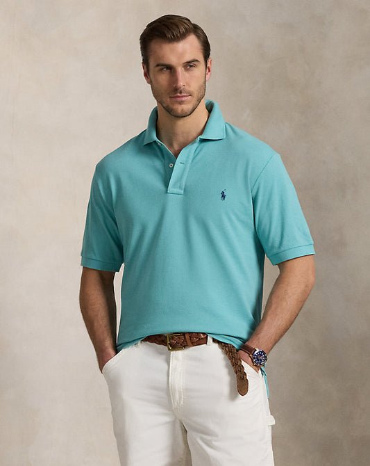 The Iconic Mesh Polo Shirt Deep Seafoam