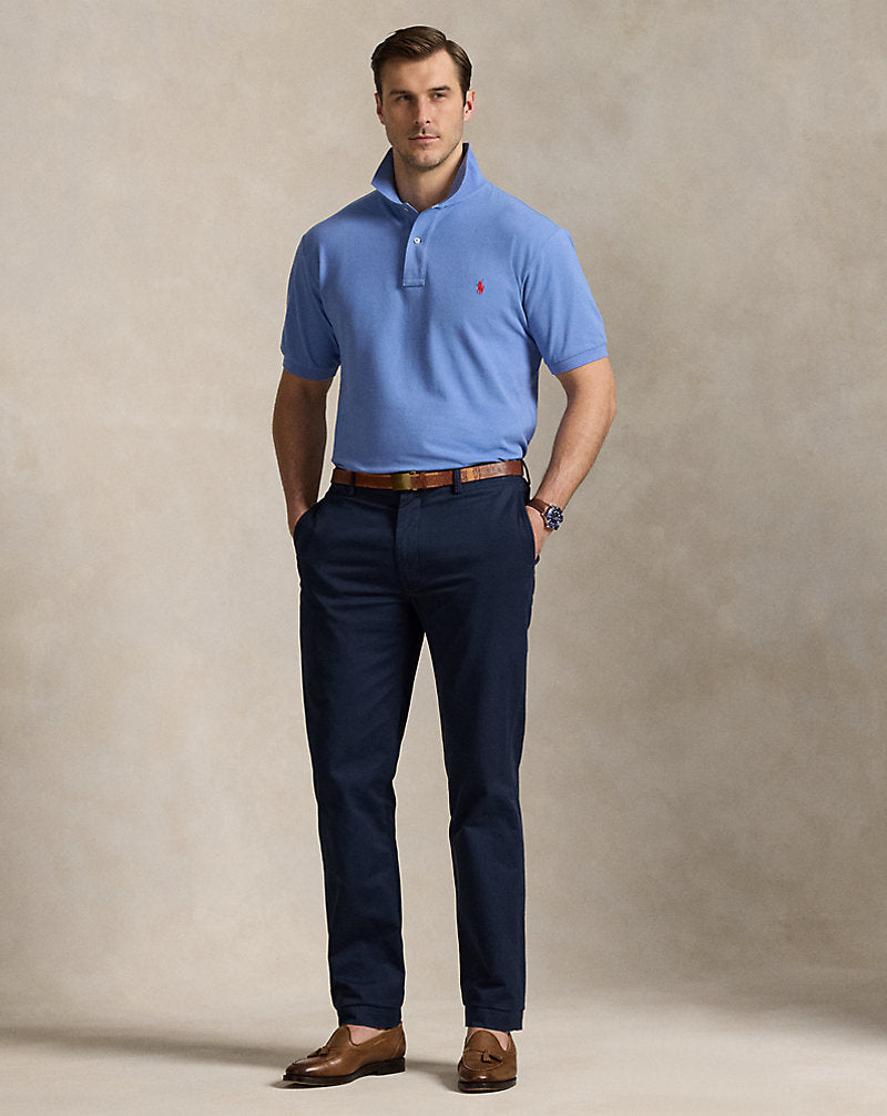 Mesh Polo Shirt Campus Blue