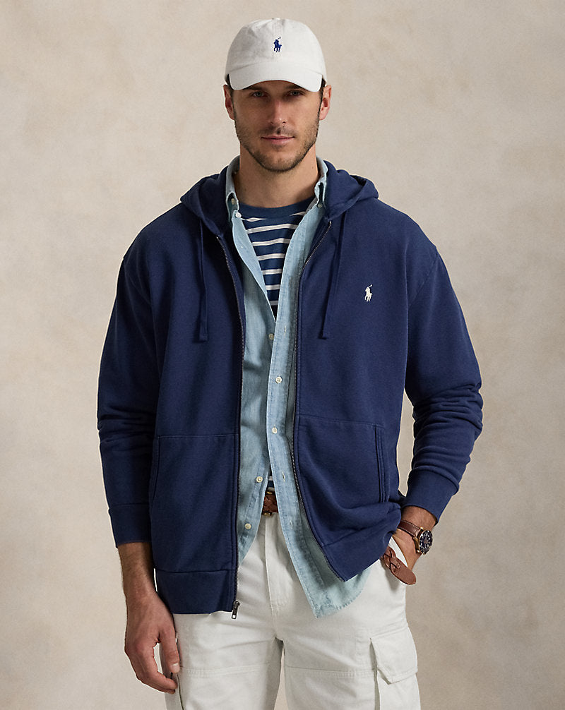 Loopback Fleece Full-Zip Hoodie Cruise Navy