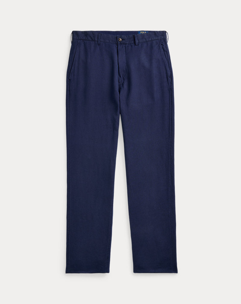 Classic Fit Linen-Cotton Trouser Newport Navy