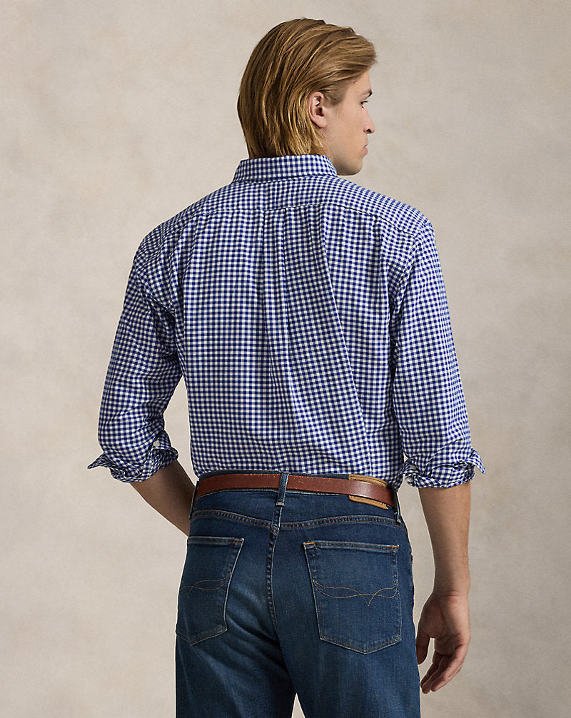 Gingham Oxford Shirt Royal/White